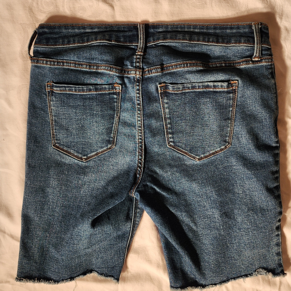 Y2K Old Navy Distressed Bermuda Shorts Jorts - Picture 3 of 8